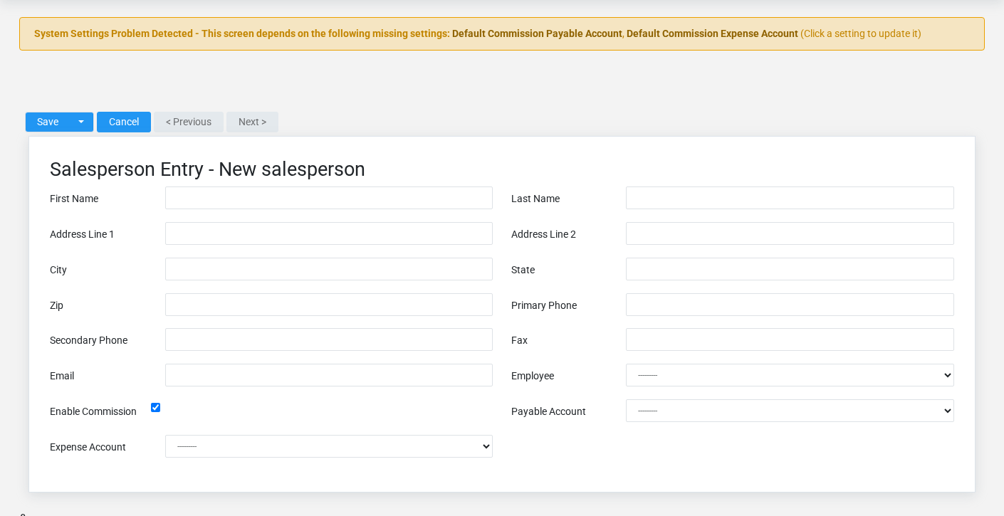 Brisk Salespeople create screen displayed with fictional documentation-demo data.
