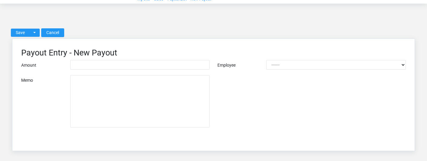 Brisk Payouts create screen displayed with fictional documentation-demo data.